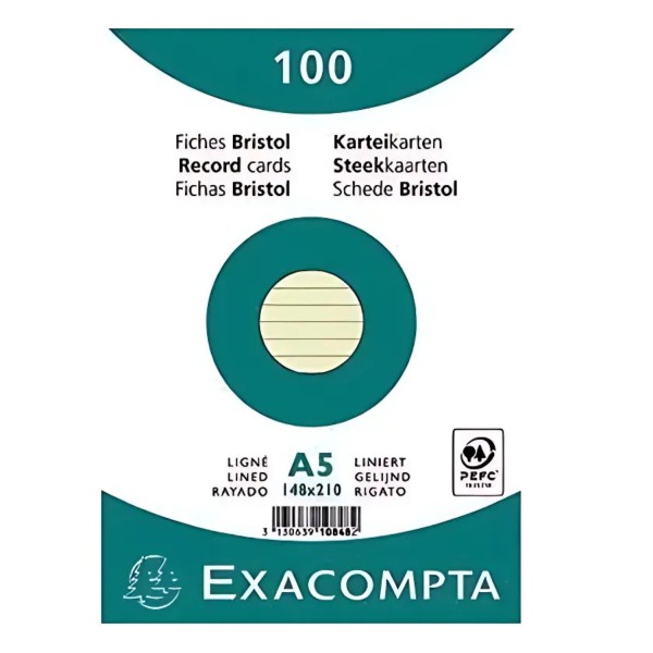 61164_Exacompta_Karteikarten_Liniert_105x148_Grün