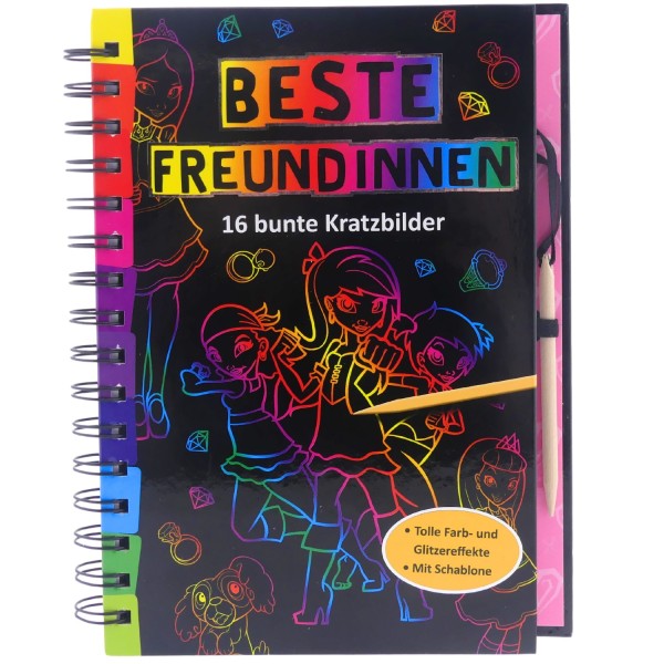 59110_Kratzbuch:_Beste_Freundinnen_-_Kratz-_und_Kritzel-_Abenteuer_ullmann_NEU