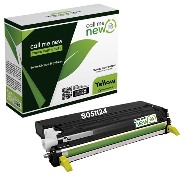 61455_Callmenew_Toner_kompatibel_mit_Epson_Toner_S051124_gelb_für_Aculaser_C_3800