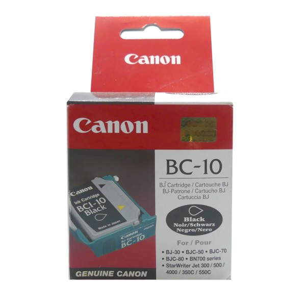 Original Canon Tintendruckkopfpatrone BC-10 schwarz für BJ 30 40 70 BN 700