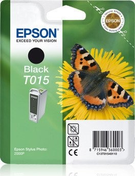 Original Epson Tinten Patrone T015 schwarz für Stylus Photo 2000