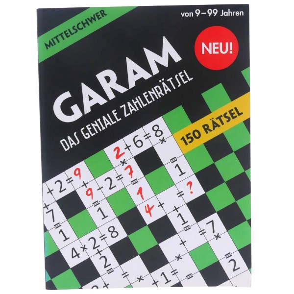 59064_GARAM:_Das_geniale_Zahlenrätsel_-_mittelschwer_Taschenbuch_ullmann_Spiel_Spaß_Sudoku_NEU