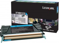 Original Lexmark Toner X748H1CG cyan für X 784 DTE DE B-Ware