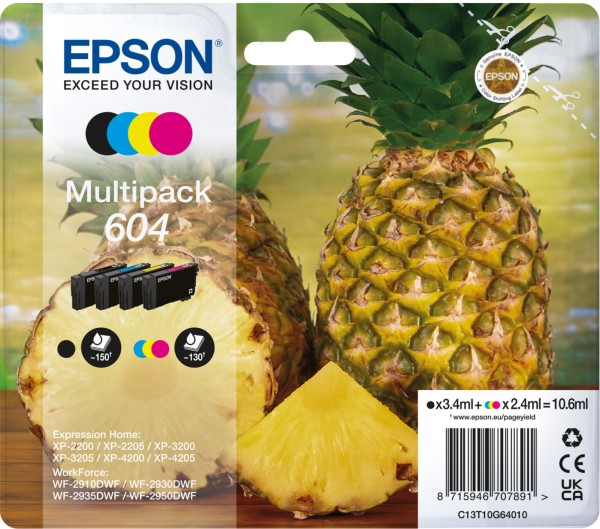 55642_Original_Epson_Tintenpatrone_604_Multipack_C13T10G64010_4-farbig_für_Expression_2200_2205_4200