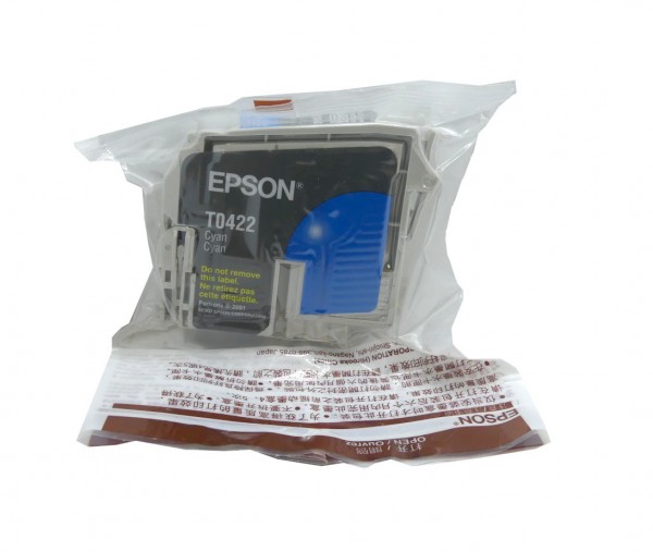Original Epson Tinten Patrone T0422 cyan für Stylus 82 5100 5200 5300 5400 Blister