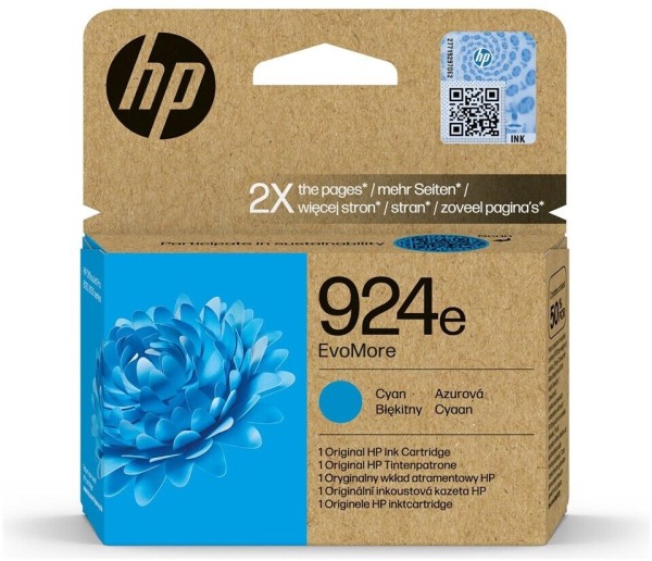 62833_Original_HP_924e_Tinte_4K0U7NE_Patrone_blau_Officejet_Pro_8122e_8124e_8125e_8132e_8134e_8135e