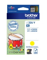 Original Brother Tinten Patrone LC22UY XL gelb für DCP 785 985 Blister