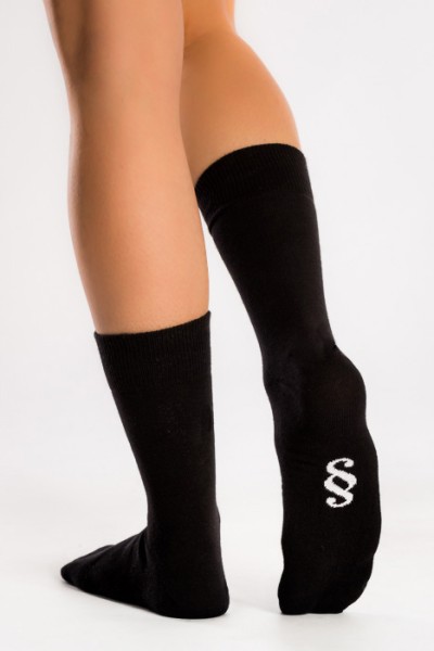 59270_Symbol_Socks_Classic_Socken_3_Paar_schwarz_Wohlfühlen_dick_Baumwolle_Freizeit_Arbeit_Herren_Gr_39-42