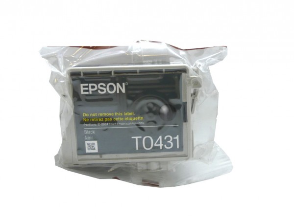 Original Epson Tinten Patrone T0431 schwarz für Stylus 84 85 86 6400 6500 6600 Blister