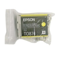 Original Epson Tinten Patrone T0874 gelb für Stylus Photo R 1900 Blister