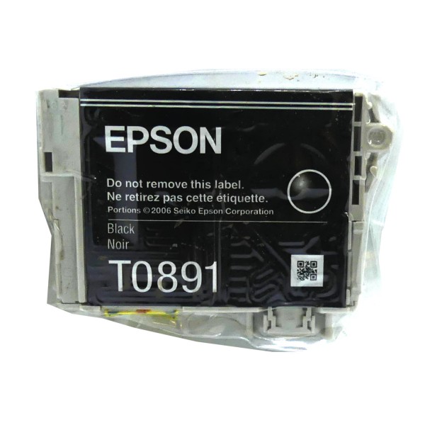 Original Epson Tinten Patrone T0891 schwarz für Stylus 100 200 300 400 Blister