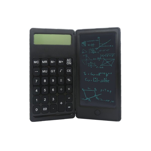 50876_C5_faltbarer_Taschenrechner_mit_LCD_Schreibfläche_&_Stift_Mini_Calculator_mit_Display_6_Zoll