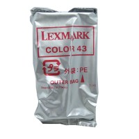 Original Lexmark Tintendruckkopfpatrone 43 farbig für X 4800 4900 Blister