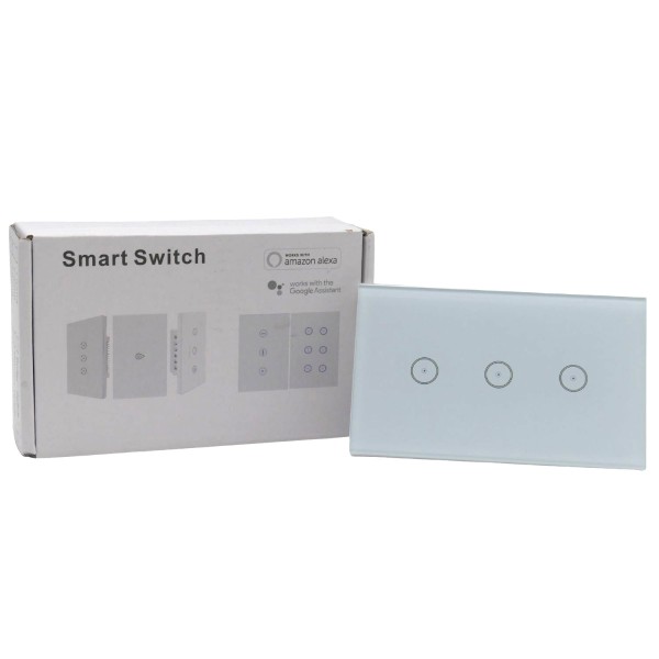 53451_WiFi_Wandlichtschalter_Smart_Switch_weiß_SM-SW102_über_App_steuerbar_für_IOS/Android