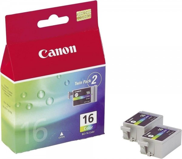Original Canon Tinten Patrone BCI-16 farbig Twinpack für Pixma 90 220
