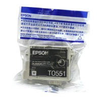 Original Epson Tinten Patrone T0551 schwarz Stylus Photo 240 420 520 Blister