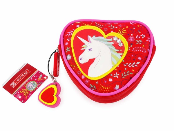 64263_Brunnen_Einhorn_Etui_in_Herzform_–_Reißverschlussetui_|_Accessoire-_&_Kosmetiketui