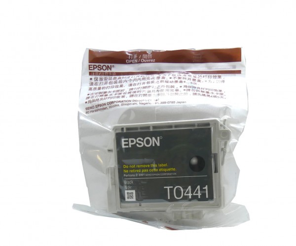 Original Epson Tinten Patrone T0441 schwarz Stylus 64 66 84 3600 6400 Blister