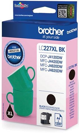 Original Brother Tinten Patrone LC 227 XL schwarz für DCP 4120 MFC 4420