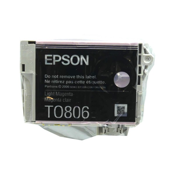 Original Epson Tinten Patrone T0806 magenta hell für Stylus Photo 50 650 700 800 Blister