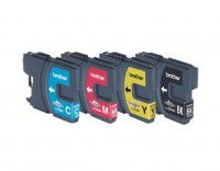 4x Original Brother LC-980 Tinte Patronen für DCP 165 375 377 373 MFC 290 250 Blister