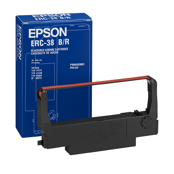 35230_Epson_Originalband_ERC-38_B/R_schwarz/rot_C43S015376_für_Epson_ERC_M_TM_TM-U_B-Ware