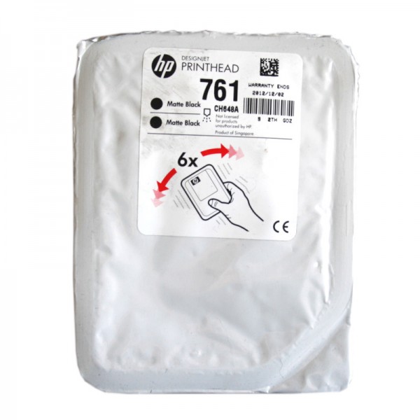 Original HP Druckkopf 761 CH648A mattschwarz für Designjet T7100 Blister