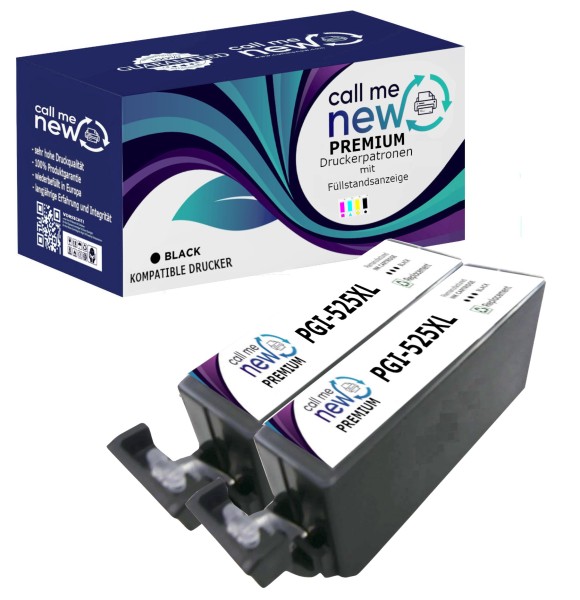 57232_2x_callmenew_Premium_TINTE_PATRONE_FÜR_CANON_PGI-525XL_schwarz_Pixma_IP4850_IX6500_MG_5300_MX710