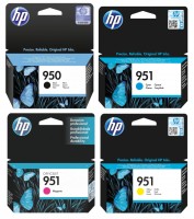 4x Original HP Tinte Patrone 950 951 Officejet 8600 8615 8620 8630 MHD