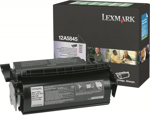 Original Lexmark Toner 12A5845 für Optra T610 T612 T614 T616 B-Ware
