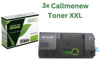 3x Callmenew Toner für Kyocera TK-3130 schwarz Ecosys M 3550 3560 FS 4200 4300