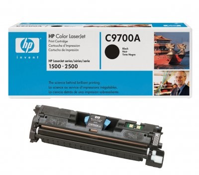 3x Original HP Toner C9700A schwarz für HP Color LaserJet 1500 2500 B-Ware