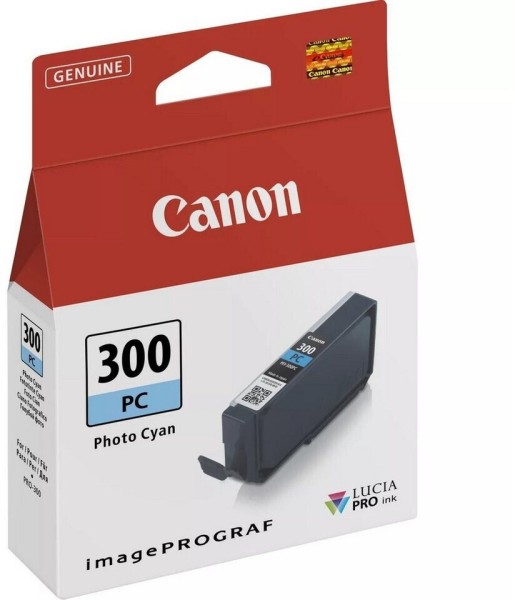 62218_Orignal_Canon_Tintenpatrone_PFI-300_PC_(Foto-Cyan)_für_imagePROGRAF_Pro-300