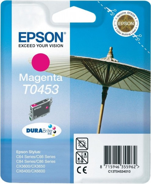 Original Epson Tinten Patrone T0453 magenta für Stylus 64 66 84 3600 6400