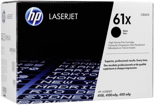 Original HP Toner 61X C8061X schwarz für LaserJet 4100 4100SE