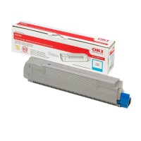 Original OKI Toner 43487711 cyan für C 8600 8800 B-Ware