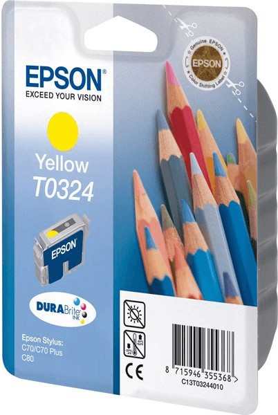 Original Epson Tinten Patrone T0324 gelb für Stylus 70 80 82 5200 5400