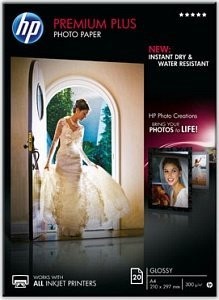 HP Premium Plus Fotopapier (CR672A) glänzend A4 20 Blatt 300g
