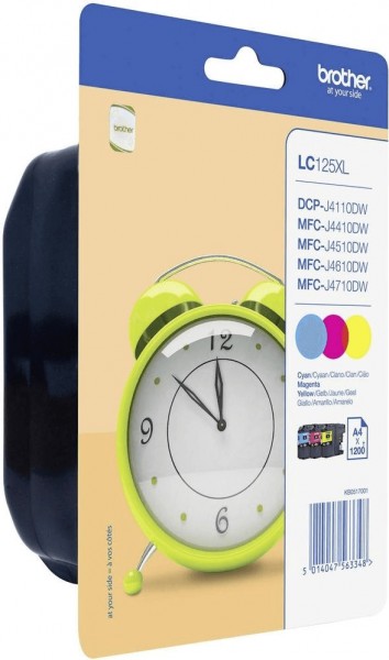 Original Brother Tinte Patrone LC-125XL Rainbow Pack