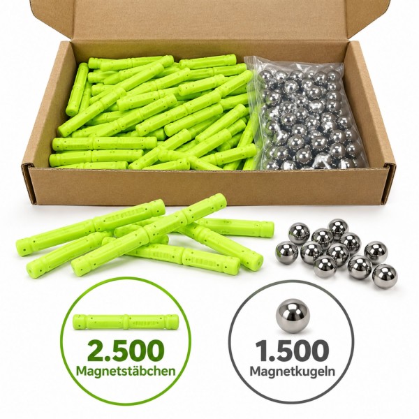64532_Magnetbausatz_Grün_–_Großpackung_mit_4000_Teilen