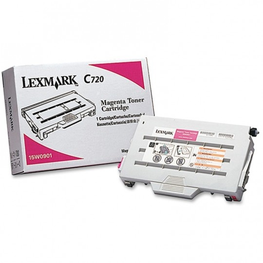 Original Lexmark Toner 15W0901 magenta für C 720 / X 720 Series B-Ware