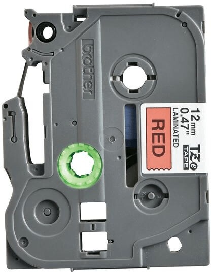 36882_Brother_P-Touch_Band_TZe-431_schwarz_auf_rot_12mm/8m_laminiert_für_P_Touch_18R_300_310