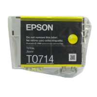 Original Epson Tinten Patrone T0714 gelb für Stylus 120 4000 5000 6000 7000 Blister