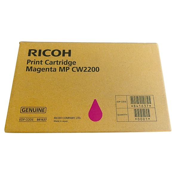 64434_Original_Ricoh_Tintenpatrone_841637_magenta_für_Lanier_MP_CW_2200_2201_Blister
