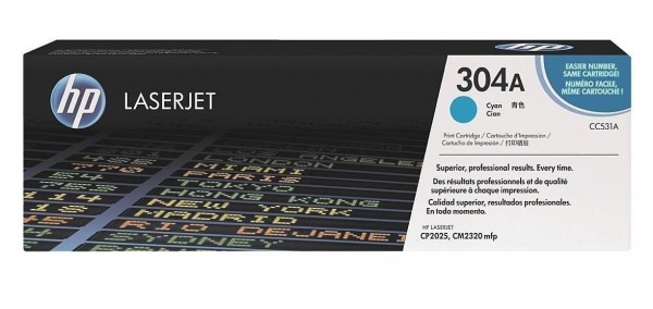 Original HP Toner 304A CC531A Color Laserjet CP 2025 2026 2027