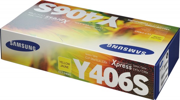 Original SAMSUNG Toner CLT-Y406S gelb für CLP 360 365 CLX 3300 3305 Xpress C 460