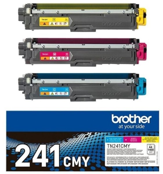 60507_Original_Brother_Toner_TN-241CMY_3-Pack_cyan_magenta_gelb_für_HL_3150_MFC_9140_9330_B-Ware