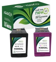 2x callmenew TINTE PATRONE für HP 305 XL Deskjet 2320 Plus 4110 Envy 6010 Pro 6422