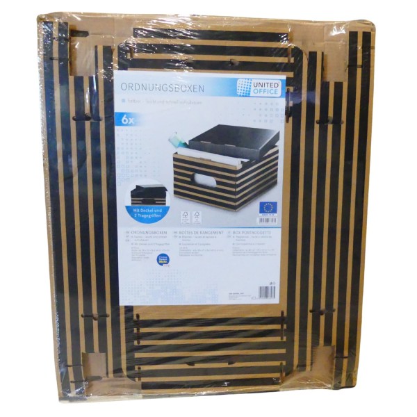 63330_United_Office_Ordnungsboxen_6_Stück_schwarz_braun_gestreift