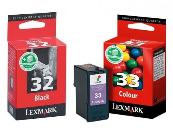 Original Lexmark Tinte Patronen 32 + 33 für P 4000 4250 4310 6210 6240 6350